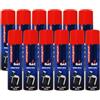 Generico Silver Match Ricarica Gas per Accendini 300 ml - Gas Universale per Accendini e Accendigas Ricaricabili - Bomboletta con Adattatori (12)