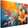 Feeby Quadro su Tela Non Tessuta - Stampa Su Tela - Gigli color pastello Astratto - 45x30 cm - Decorazione Murale - Moderno Soggiorno - quadri moderni soggiorno - poster