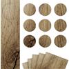 DecoMeister Copriviti Autoadesivi Ø 20mm 45 Pezzi - Tappi di Copertura per Buchi Mobili - Rotondi Copri Viti in Melamina Sottile con Colla Forte - Per Mobili e Legno - Rovere Grand Natural