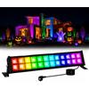 T-SUNUS Faretto LED RGB Esterno 72W, T-SUNUS Barra LED RGB da Esterno WIFI con APP Bluetooth e Telecomando, Funzione Timer, Memoria per Feste, Giardino, Festival, Halloween