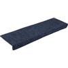 vidaXL Tappetini per Scale autoadesivi 20 pz 65x21x4 cm Antracite Bordo Rettangolare