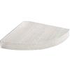 BAKAJI Mensola Scaffale da Parete Angolare Design Moderno in Legno MDF Ripiano ad Angolo Dimensioni Design Moderno Dimensione 24 x 24 x 4 cm Decorazione Parete Casa (Bianco Legno)