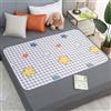 Hearda Traversa Letto Lavabile Anziani Bambini Riutilizzabile Traversa Assorbente Impermeabile per Incontinenza, Traspirante Reversibile Coprimaterasso Singolo Matrimoniale (Plaid,110x200cm)