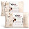 MENKËLL - Cuscino Memory Foam Forato Made in Italy con Federa Aloe Vera Sfoderabile - Guanciale Ergonomico e Traspirante per Testa e Collo Cervicale (2, MEMORY FORATO, 15cm)