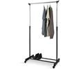 BAKAJI Stand Appendiabiti Allungabile Telescopico Singolo con Ruote 80x40 x 90/164 cm