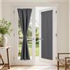DWCN Tenda a pannello per porta francese, 183 x 64 cm (altezza x larghezza), 1 pezzo, oscurante, termica, oscurante, con passante per asta, per bistrò, balcone, terrazza, porta in vetro, sala da