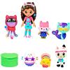 DREAMWORKS GABBY'S DOLLHOUSE Gabby's Dollhouse, Set Festa da Ballo con Gabby, 6 Gatti e Accessori, 3+ | 7 Personaggi Inclusi, Bambola Gabby, 6 Gatti Giocattolo, Scatola Con Sorpresa, Accessorio Segreto, Codice QR, Dai 3 Anni
