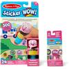 Melissa & Doug Sticker Wow!™ Pacchetto Gelato: Blocco attività e Timbratore di Adesivi + Mini Blocco attività e 200 Adesivi di Ricarica