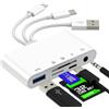 HOYULLI Lettore SD Adattatore USB C per iPhone 17 16 15 14 13 Pro Max Hub da Lightning Jack a Micro SD per Apple Cle Accessori Cavo Thunderbolt OTG 3.0 Caricabatterie per iPad Compatibile con Samsung