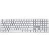 CHERRY KC 200 MX, Tastiera Office Meccanica con Piastra Metallica Anodizzata, Layout per gli USA (QWERTY), Con Filo, Interruttori MX2A SILENT RED, Bianco/Argento