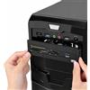 SENECESLI Lettore di Schede Interno PC, USB 3.0, Vano 5.25, 6 Slot | Piedini Placcati in Rame per affidabilità, Supporta M2 SD MS XD CF TF, Facile Installazione nel Case PC, Accesso Alle