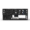 Halearo Telaio per Mining Rig a 6 GPU, Case per Schede Madri ATX, Rack Impilabile per Computer da Mining con 4 Ventole di Raffreddamento, Spaziatura delle Schede di 81 Mm per di (Black)