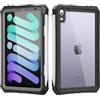 ANROD per iPad Mini 7 (A17 Pro 2024) / Mini 6 (2021) Custodia Impermeabile, IP68 Full Body Seal Slim Antiurto Antipioggia Subacquea All'aperto Trasparente Cover per iPad Mini 7/6