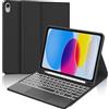 WINCHKING Tastiera per iPad A16 11 Generazione 11 2025/10 Generazione 10.9 2022 | Custodia Bluetooth Tastiera per iPad A16 11/10 Gen con Touchpad, Cover Keyboard Retroilluminazione Italiano, Nero