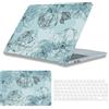 HLAAJJX Custodia Compatibile con MacBook Air 13 Pollici 2022-2026 M2/M3/M4/M5 | Copertina Case Protettiva Sottile y Protector De Teclado para MacBook Air 13,6 (A2681/A3113/A3240/A3449), Fiore Blu
