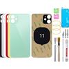 BAYERQ Vetro Posteriore di Ricambio Compatibile con iPhone 11 - Schermo Posteriore Vetro Cover Batteria con Strumenti di Riparazione (Verde)