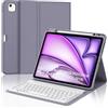 FOGARI Custodia con tastiera per iPad Air 13 2026 M4/2025 M3/2024 M2 e iPad Pro | Tastiera magnetica rimovibile Bluetooth per iPad Air 13 e iPad Pro 12,9 6/5/4/3. Gen (2018/2020/2021/2022), viola