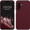 kwmobile Cover per Samsung Galaxy A17 4G / 5G Custodia - Back Case per Smartphone in Silicone TPU - Protezione Gommata - viola bordeaux