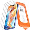 NEW'C Pellicola Vetro per iPhone 16/15, in Vetro Temperato Antigraffio | 3 Pezzi, HD Trasparente, 6,1 Pollici, Kit Installazione Incluso, Durezza 9H, Antigraffio, Senza Bolle