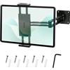 Turmegtt Supporto da parete universale per tablet, in alluminio, per iPad, girevole | per tablet e smartphone da 4-12,9 pollici, braccio pieghevole, supporto da parete per iPad Pro/Air/Mini