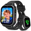 pmstuy 4G Smartwatch Bambini con GPS Videochiamate SOS Orologio Telefono Bambini | 1.83 Touch HD Localizzatore GPS/WIFI/LBS Chiamata Modalità Scuola Torcia Sveglia IP68 Smartwatch Regalo per Ragazzi Ragazze