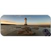 YENDOSTEEN Grande tappetino per mouse da gioco, Lighthouse New Haven Sky BASE antiscivolo Lungo XXL GRAND GAMING PAD