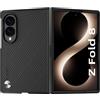 X-level Cover per Samsung Galaxy Z Fold 8, Trama Kevlar, Nero | Custodia sottile in pelle PU, antiurto, con trama Kevlar, compatibile con Samsung Galaxy Z Fold 8