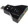 Sconosciuto Gazechimp External Virtual 7.1 CH USB 2.0 3D Audio Card for Laptop Mic Adapter