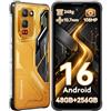 Blackview FORT 5 Android 16 Rugged Smartphone, 248g Leggero, 10,7mm Sottile | 6,78 FHD+ 120Hz, 108MP+50MP+13MP Visione Notturna, 48GB+256GB/2TB Telefono Indistruttibile, 5000mAh, NFC/Garanzia 3 Anni