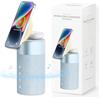 COLSUR Altoparlante Bluetooth, caricatore wireless magnetico, altoparlanti Bluetooth con luce notturna, stazione di ricarica wireless 2 in 1 per iPhone serie 15/14/13/12, AirPods Pro/3/2 (idea regalo)