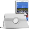 ebestStar - Cover Compatibile con Samsung Galaxy Tab PRO 8.4 SM-T320 Custodia Protezione Pelle PU con Supporto Rotazione 360, Bianco [Apparecchio: 219 x 128.5 x 7.2mm, 8.4'']