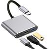 TAKUZA Adattatore USB C a HDMI, 4K a 30Hz Multiport Hub con 100W PD, USB 3.0, adattatore USBC HDMI per MacBook Pro/Air, iPad Pro, Samsung S24/S23, Surface, HP