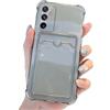Rnrieyta Miagon Custodia Portafoglio per Samsung Galaxy S21 Plus,Cover con Tasche Porta Carte Silicon TPU Trasparente Slim Clear Soft Slot per Schede Bumper Antiurto Case