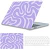 HLAAJJX Custodia Compatibile con MacBook Pro 13 2008-2012 (A1278) | Protezione Copertina Case in Plastic & Copritastiera per MacBook Pro 13,3 Pollici Cover con CD-ROM, Lilla Vortice
