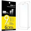 NEW'C Pellicola Vetro per iPhone 12/12 Pro, in Vetro Temperato Antigraffio | 2 Pezzi, HD Trasparente, 6,1 Pollici, Durezza 9H, Antigraffio, Senza Bolle, Oleofobico, Sensibile al Tocco