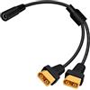 YINGAYOU Cavo DC5.5x2.1mm a XT60 Y Splitter 24V 15A 2XT60 Maschio 0.3 m | Eccellente Conduttività Resistente All'usura e All'invecchiamento, per Monitor FPV, Droni, Pannelli Solari, Stampanti 3D