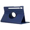 TTYYNN Custodia girevole per tablet Samsung Galaxy Tab S7 11 pollici SM-T870/T875/T878 2020 Tablet, in pelle sintetica a 360 gradi, con supporto pieghevole, blu scuro, Tab S7 11 T870