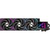 Einarex Vertex 360 RGB Sistema di Raffreddamento Liquido per CPU, Radiatore da 360 mm, 3 Ventole RGB, Nero