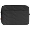 Indrnif Borsa per computer portatile da 14 pollici con scomparto, materiale rinforzato in memory foam e motivo a onde, design trapuntato creativo, compatibile con MacBook Air 15 M5 M4 M3 M2 2023-26 (nero)