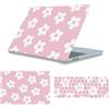 HLAAJJX Custodia Compatibile con MacBook Air 13 Pollici 2022-2026 M2/M3/M4/M5 | Copertina Case Protettiva Sottile y Protector De Teclado para MacBook Air 13,6 (A2681/A3113/A3240/A3449), Fiore Rosa