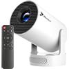 REAGLE R-Movielum-P10 Mini videoproiettore intelligente con Android 14, con supporto girevole a 180°, supporto Full HD e 4K 2GB+16GB 130, 260 ANSI, telecomando Home Theatre ± 40°