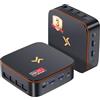 Huidun 2026 H50 Mini PC Win 11 Pro, AMD Ryzen & Radeon Vega 6, 8GB RAM 256GB SSD, Doppio 4K@60Hz HDMI+DP, WiFi 5/BT 4.2, Mini Desktop Computer per Casa e Ufficio,Garanzia di 3 anni