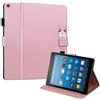 Mldjomid Custodia Protettiva Compatibile con Amazon Fire HD 8 (8th/ 7th/ 6th/ 5th Gen 2018/2017/2016/2015) 8.0 Flip Pelle PU Tablet Case Cover con Supporto e Slot per Scheda per Fire HD 8, Rosa