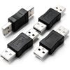 KUOQIY 4 Pezzi Adattatore USB 2.0 Maschio a Maschio, Accoppiatore USB 2.0 Connettore, per Computer, Computer Portatili