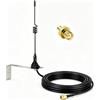 ACONRFTOL Antenna esterna a banda larga omnidirezionale ad alto guadagno 600-6000 MHz | Cavo RG58 3 Metri, Connettore SMA, Adattatore SMA a TS9 Incluso, per Router Cellulari, Hotspot, Modem, Gateway IoT 4G 5G