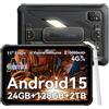 Blackview Active 7 tablet rugged da 11 pollici, tablet resistente IP68/IP69K, antiurto (caduta 1,22 m), 4G LTE, 10000 mAh 45W, 24 GB RAM + 128 GB, fotocamera notturna, luce da campeggio, GPS, NFC