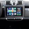 CAMECHO 4+128G Android 15 Autoradio 9 Pollici per Mercedes Benz Smart Fortwo W451 2005-2010, Radio Bluetooth con GPS WIFI Wireless Carplay Android Auto RDS FM Mirror Link + Telecamera Posteriore