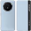 MUDASANQI Compatibile con Honor Magic V3 Case Smart View, custodia sottile in pelle di alta qualità con cavalletto, antiurto, custodia protettiva completa, compatibile con custodie per telefono Honor