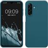 kwmobile Cover per Samsung Galaxy A17 4G / 5G Custodia - Back Case per Smartphone in Silicone TPU - Protezione Gommata - petrolio matt