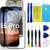 Anfyco Schermo per iPhone 15 Pro LCD 6,1 | Display LCD Kit di Riparazione Compatibile con iPhone 15 Pro A2848, A3101, A3104, A3102